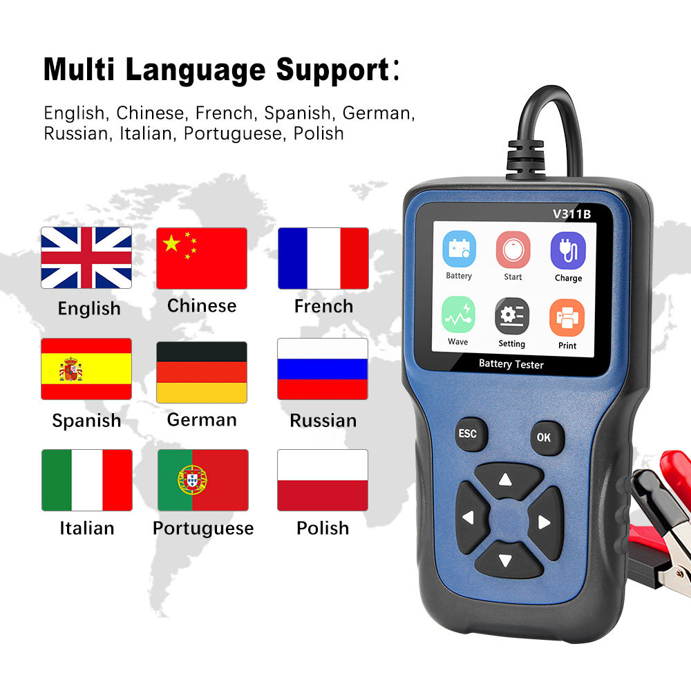 Tester Portatile V311B per Bat - Battery Load Tester recensione e prezzo