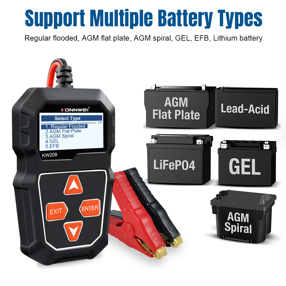 KONNWEI KW208 Tester Professio - Battery Load Tester recensione e prezzo